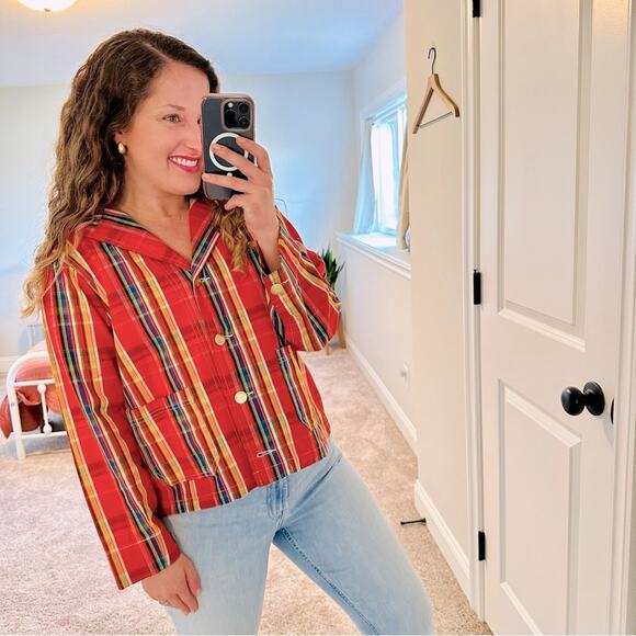 Big Bud Press Jackets & Blazers - Big Bud Press Plaid Jacket Oversized XS